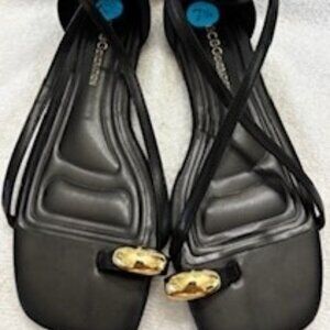BCBGeneration "Kline" ankle strap zip heel sandals NWOT Size 7-1/5